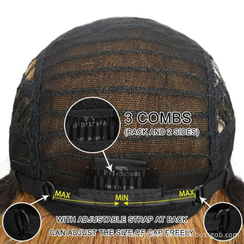 31Inch 1B# Synthetic Lace Front Wig High-Temperature Synthetic Fiber Energetic Spring Curly Long Wavy Hair wigs For Black Women